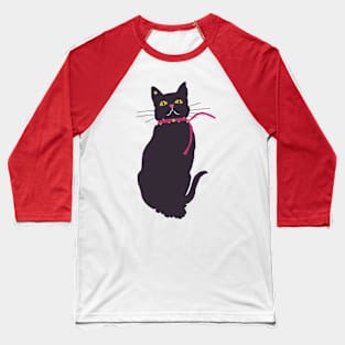 Flower Power Cat Baseball T-Shirt